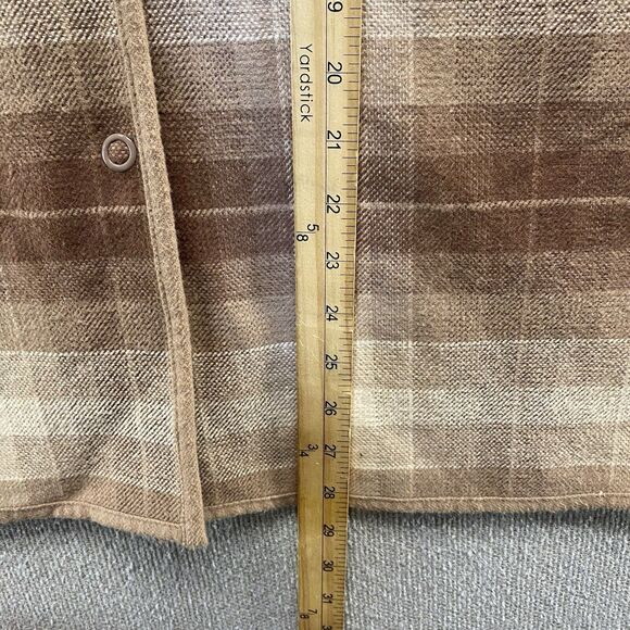 Denim & Co Plaid Button Down Jacket Coat Women's 1X - Picture 6 of 8